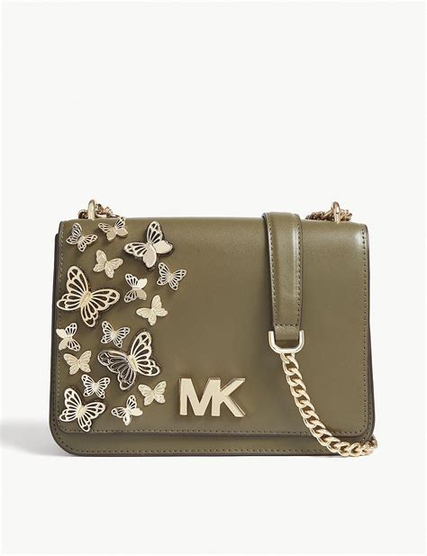 michael kors green and white butterfly bag|Michael Kors butterfly bag.